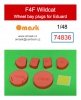 Omask 74836 F4F Wildcat wheel bay plugs (for Eduard) 1/48